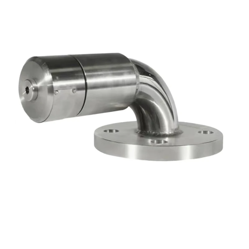 CNC machined stainless steel custom 90 degree rotary flange connector with flange elbow fitting Corner flange assembly