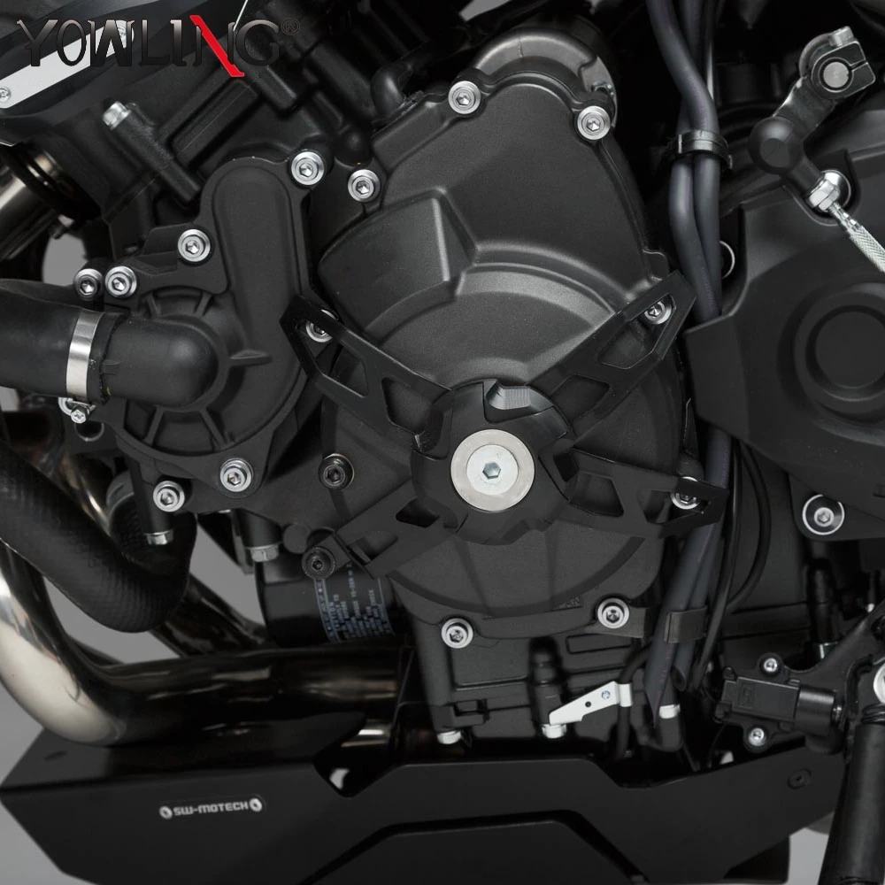 Untuk YAMAHA MT-09 XSR900 FZ 09 2015 2016 2017 2018 2019 2020 2021 MT09 FZ09 Pelindung Penutup Alternator Mesin Sepeda Motor