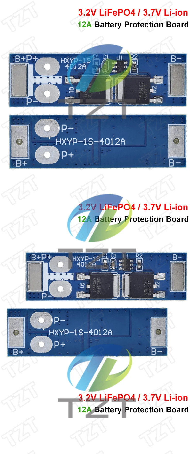 1/3PCS 1S 12A 3,7 V Li-Ion/3,2 V Lifepo4 18650 Batterie Lade Schutz Bord kurzschluss Schutz BMS Für Elektrische Motor – Detail 4