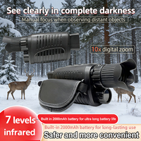 New R7 Monocular Night Vision Device 5x Digital Zoom 1080P HD Infrared Hunting Telescope Outdoor All Day Use 100% Darkness 300m