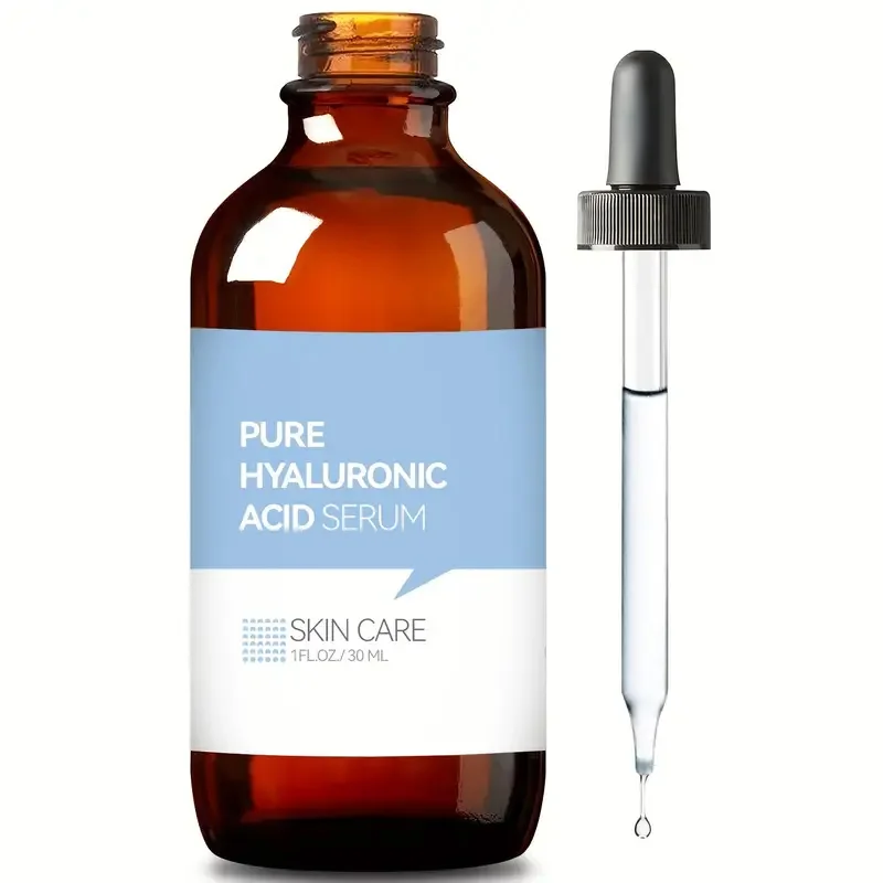 Pure Hyaluronic Acid Serum - With Plant Squalene Intense Hydration Skin Care Solution - 1 FL. OZ. (30 ML) For Youthful, Radiant