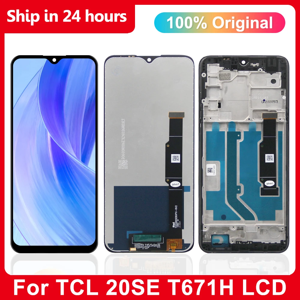 LCD For TCL 20 SE LCD Display With Frame Touch Digitizer Assembly For TCL 20SE T671H, T671F, T671O Screen Replacement