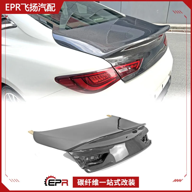 

Suitable for Infiniti Q60 VC37 Carbon Fiber Tail Cover Modification EPA Trunk Press Tail Tail Cover