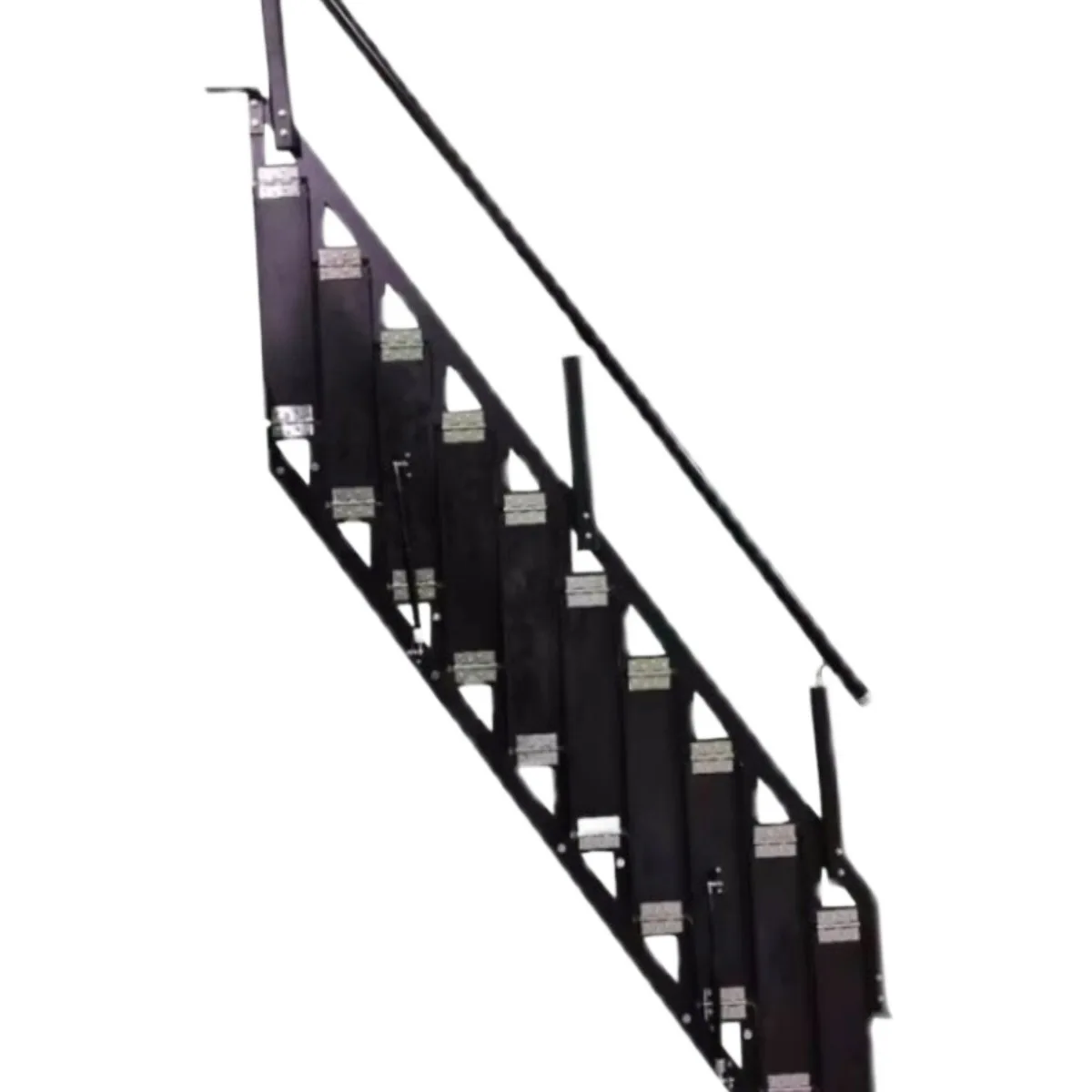 Folding stairs against the wall loft small duplex loft ladder attached to the wall indoor and outdoor household loft step