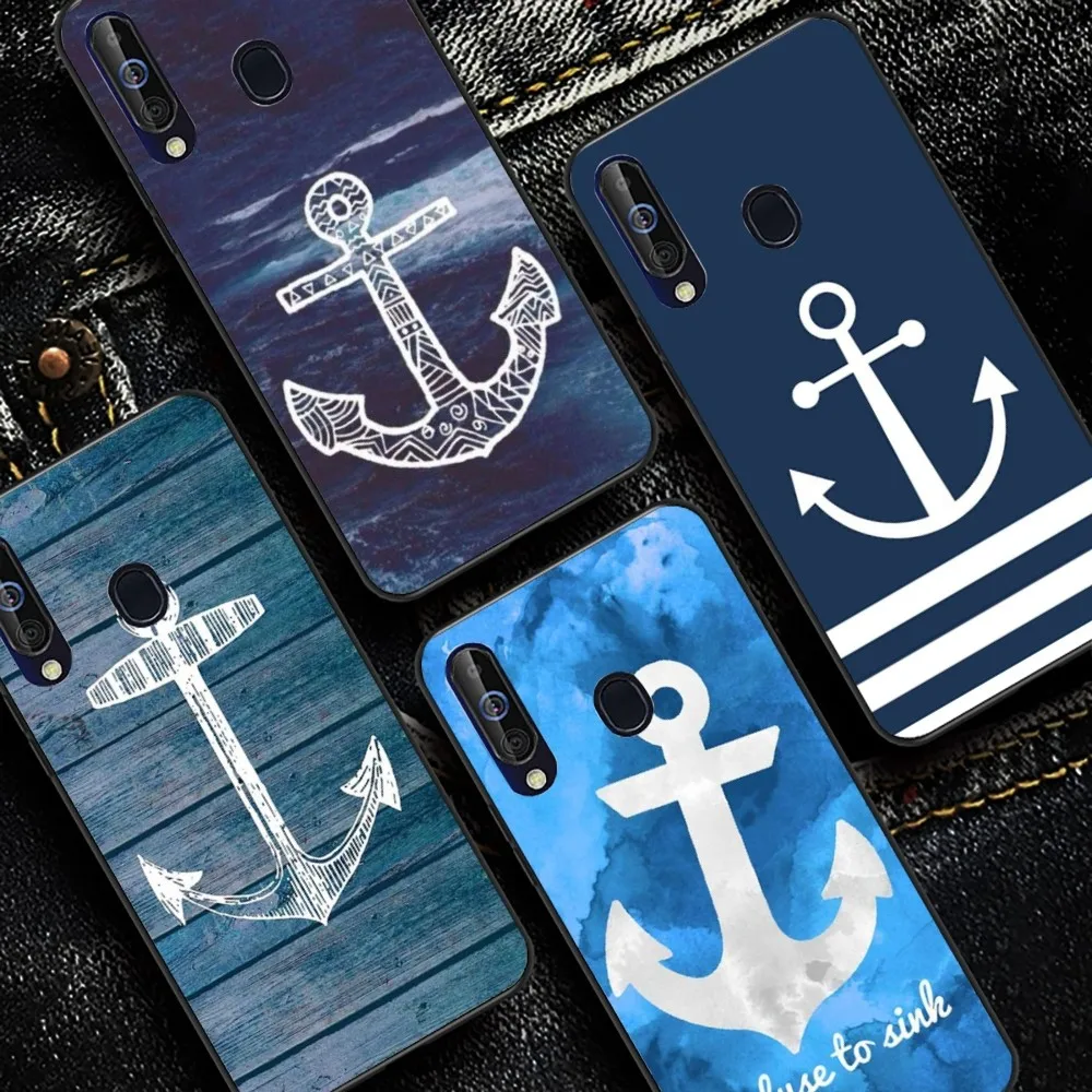 Retro Nautical Anchor Boat Phone Case For Samsung A 10 11 12 13 20 21 22 30 31 32 40 51 52 53 70 71 72 73 91 13 shell