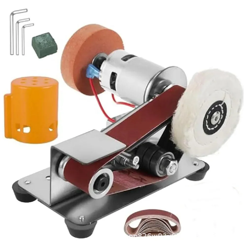 Best-selling foreign trade 15-degree grinding wheel, small mini electric belt grinding machine, polishing machine