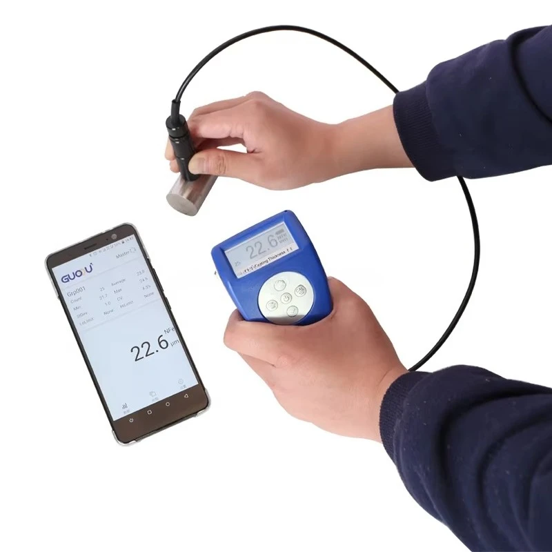 0-1500um/0.1um Digital Coating Thickness Gauge Back Light Paint Thickness Tester Film