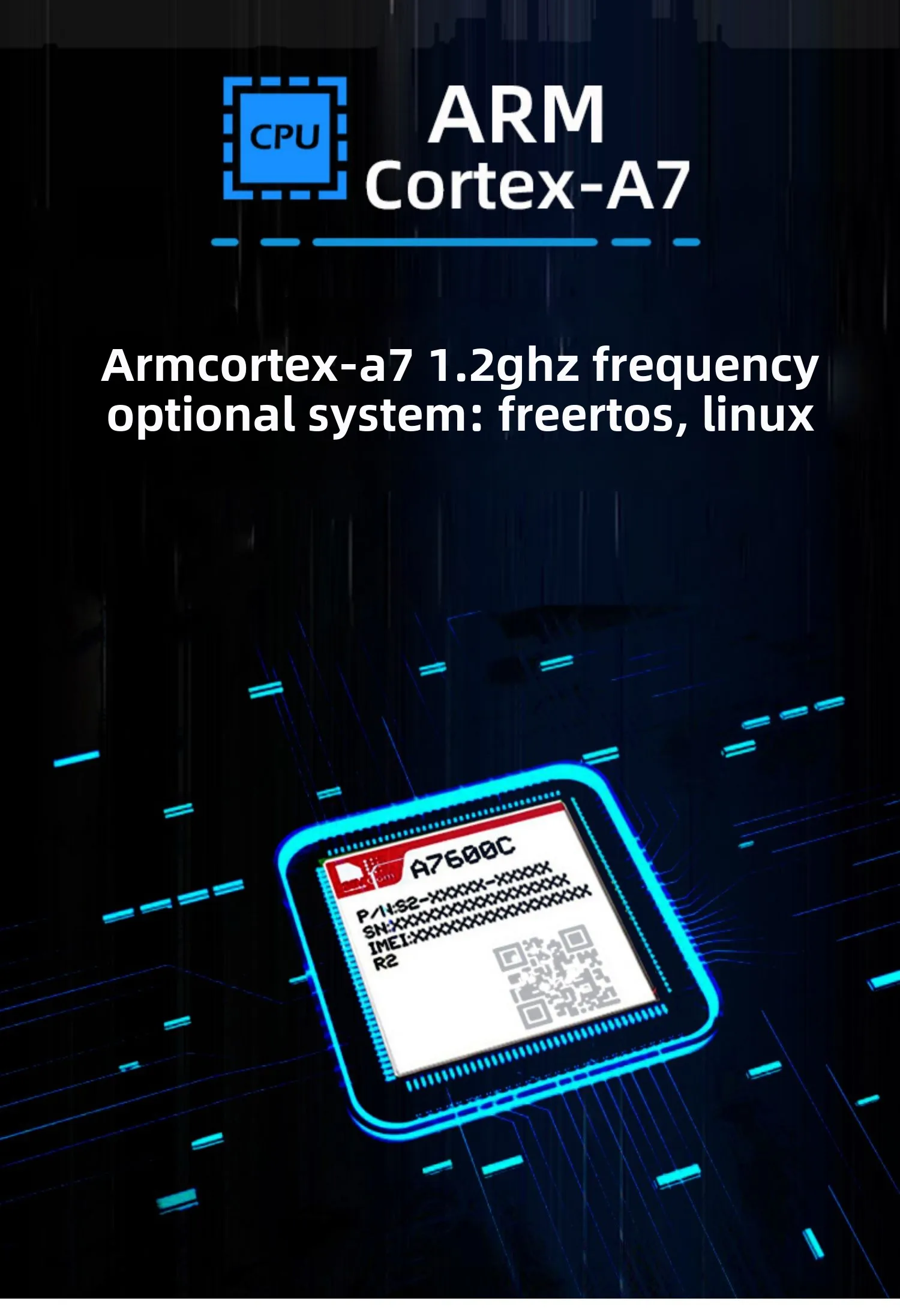 Il modulo router CPE 4G A7600C R2 supporta la porta Ethernet RMii dual band WIFI core comunicazione segnale simcom