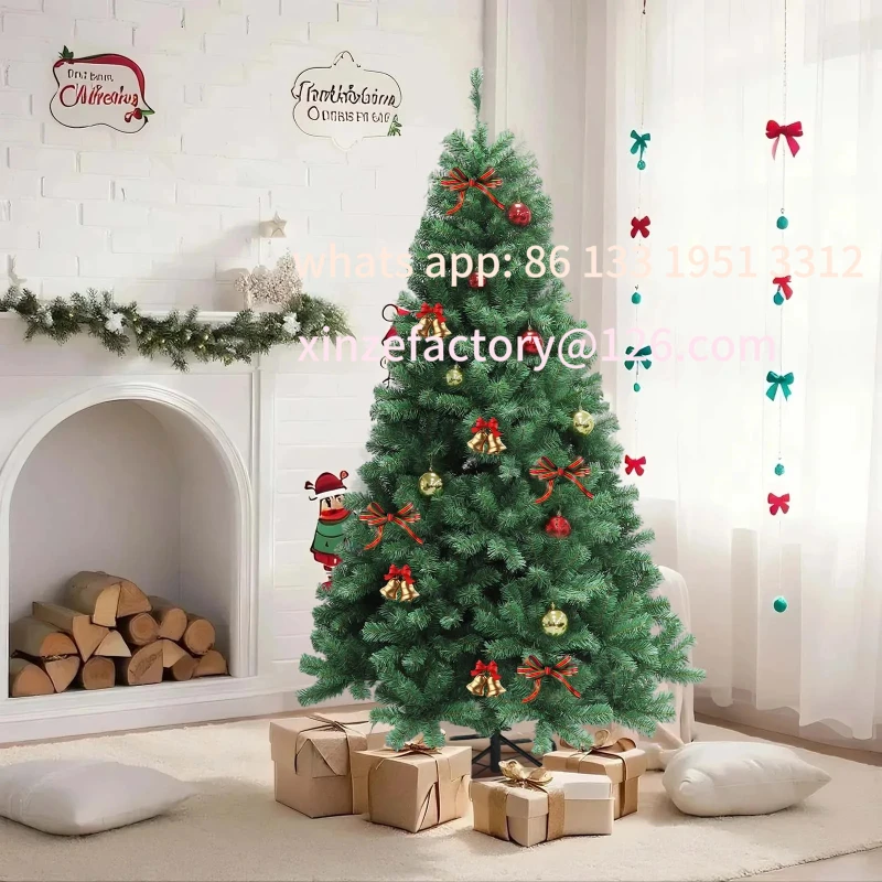 

Customizable 6FT/7FT With Lights Christmas Tree Artificial, 1200/1350 Tips for Fullness, With Metal Stand, Lightweight