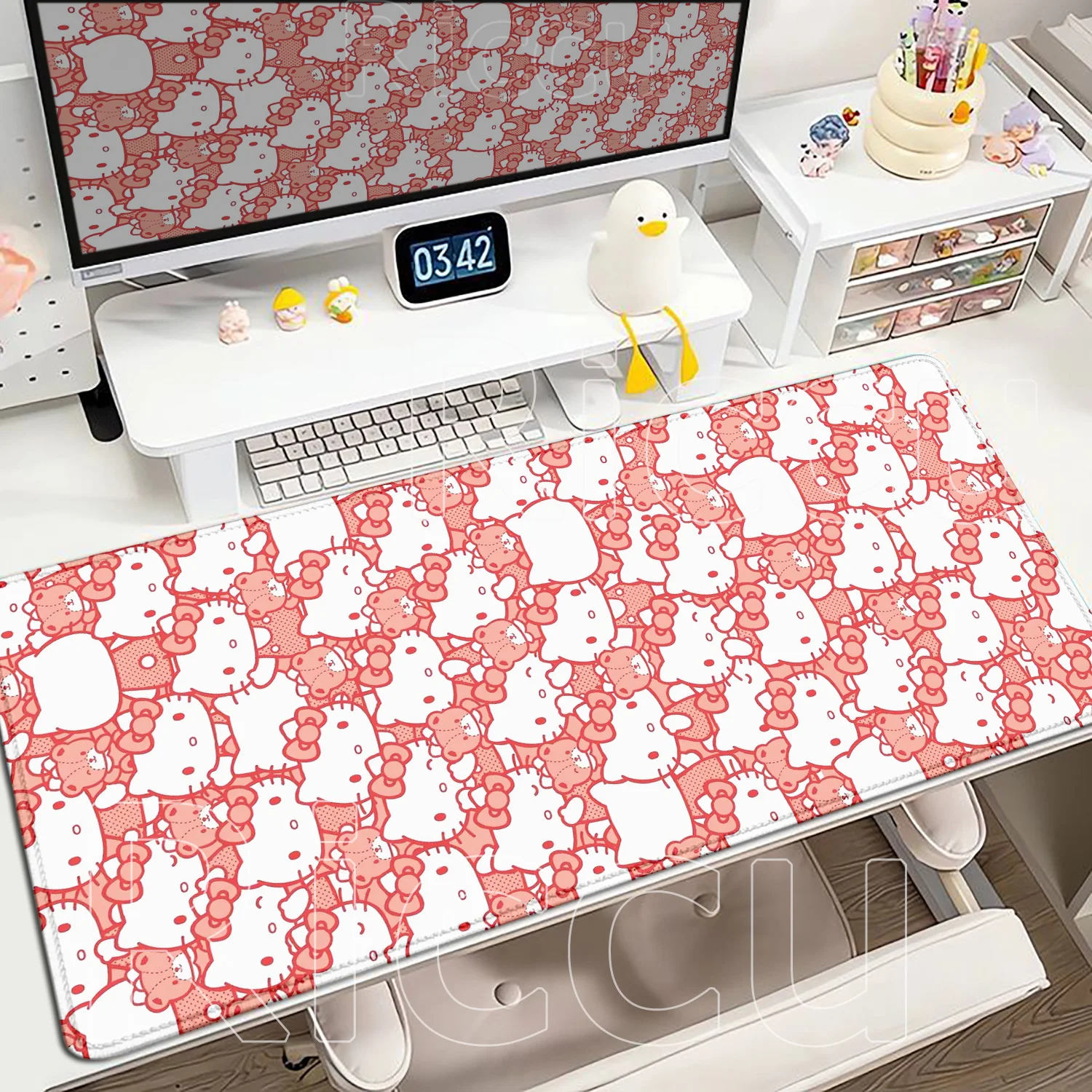 

New Cute Sanrio Mousepad Hello Kitty My Melody Cinnamoroll Pudding Dog Mouse Pad Office Writing Desk Pad Keyboard Game Mouse Mat