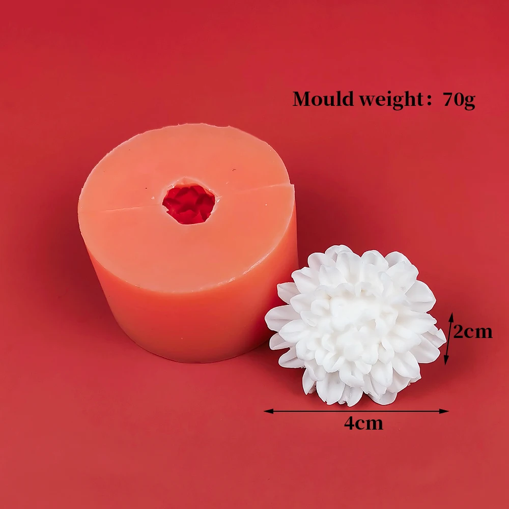 PRZY Bouquet Flower Mold Silicone Chrysanthemum, Cosmos, Orchid Flower Decoration Plant Soap Molds Flower Ball Candle Moulds Mak