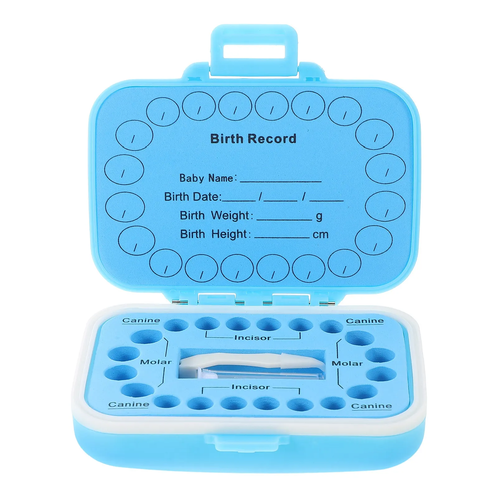 

Compact Baby Tooth Keepsake Box Fetal Hair Organizer Minimal Maintenance Teeth Holder for Kids Keepsake Deciduous Teeth Storage
