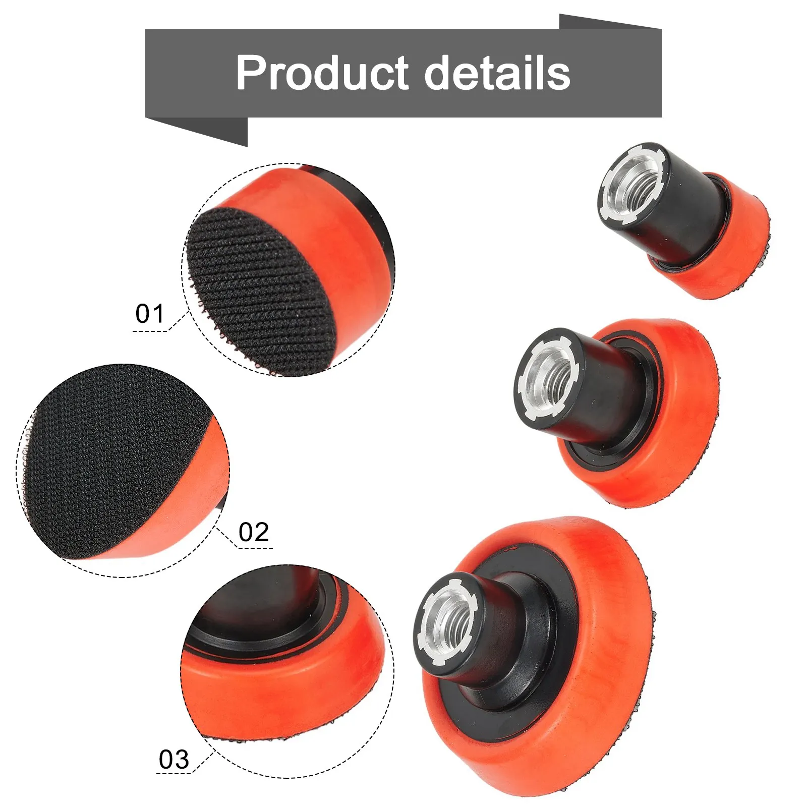 

1/2/3 Inch Polishing Plate Polishing Plate 3PCS Polishing Disc Sanding Sponge Pad Sponge Pad Backer Polishing New