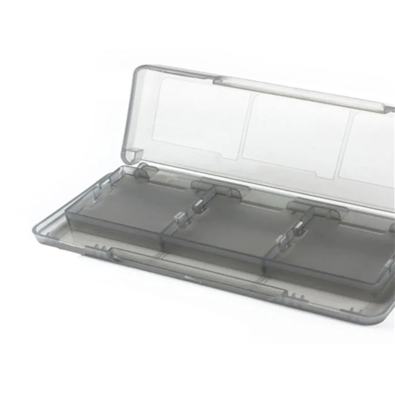 Clear 6 in 1 Game Card Storage Case Box for XL LL