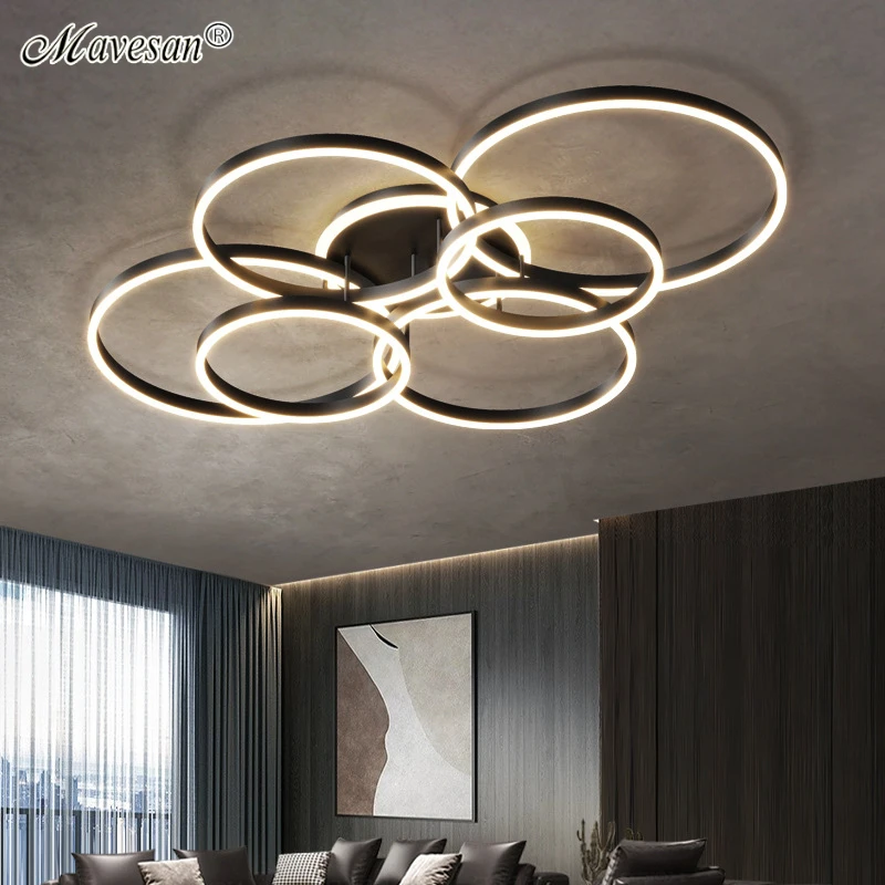 

Classical Led Chandeliers Luxury Indoor Lighting for Living Room Foyer Hotel Hall Black Gold Home Fixture Decoration 36w-140w