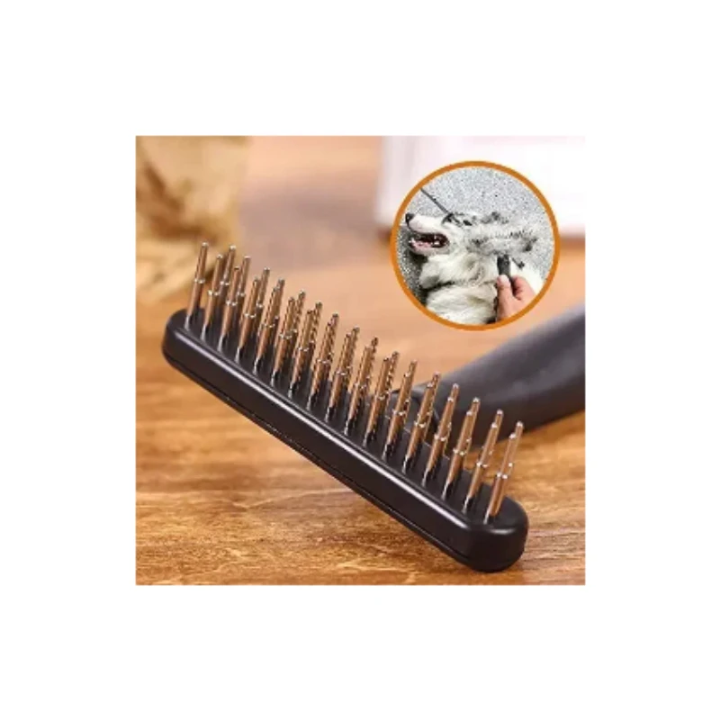 

Dogs Cats Short Long Hair Pet Brushes Shedding with Double Row PinsDog Rake Deshedding Dematting Brush Comb Undercoat Rake