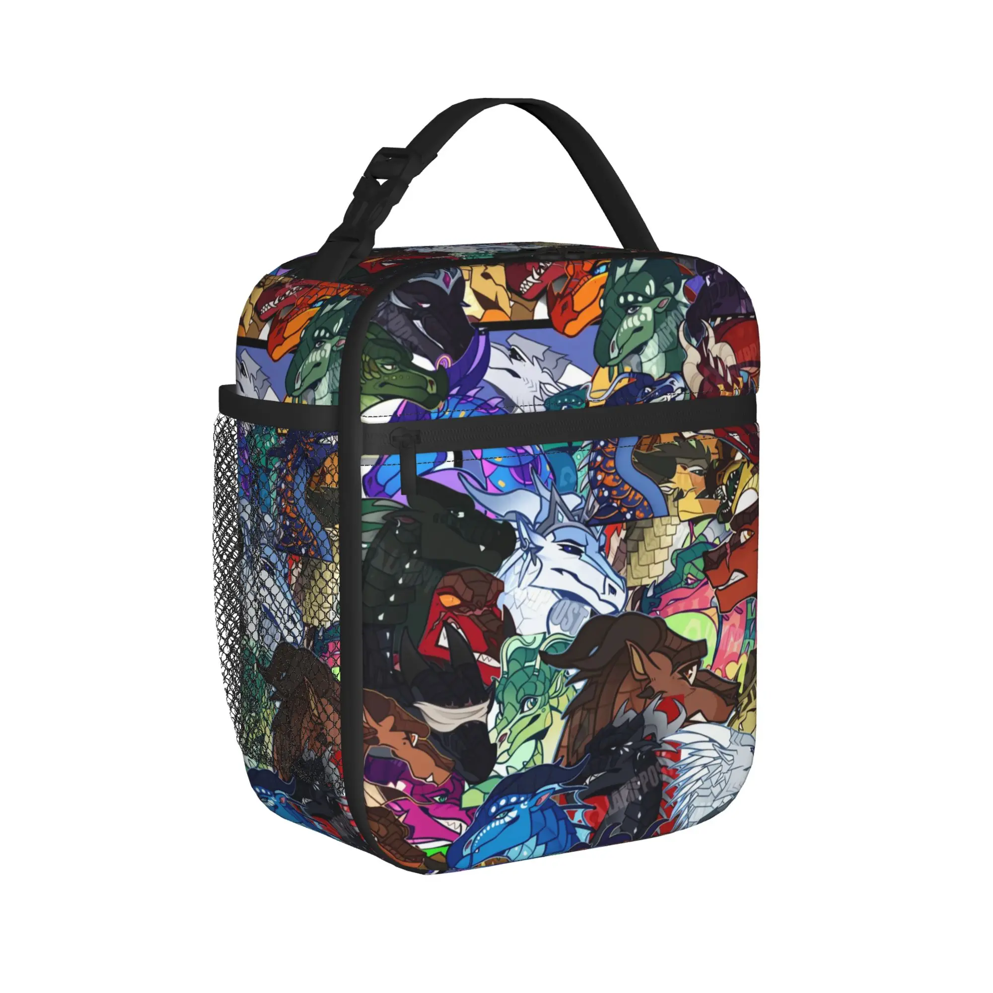 Wings of Fire Lunch Bag  Office Lunch Box For Women Fashion Graphic Thermal Lunch Bags Oxford Portable Insulated Cooler Bag