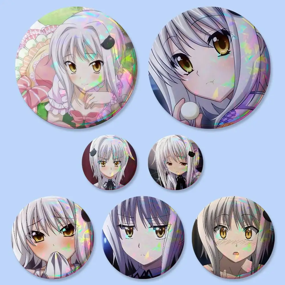 1 Stück Toujou Koneko Anime High School DxD Abzeichen 25 32 44 58 75 mm Runde Cosplay-Pins Taschendekoration Freunde-Geschenke Brosche Souvenir