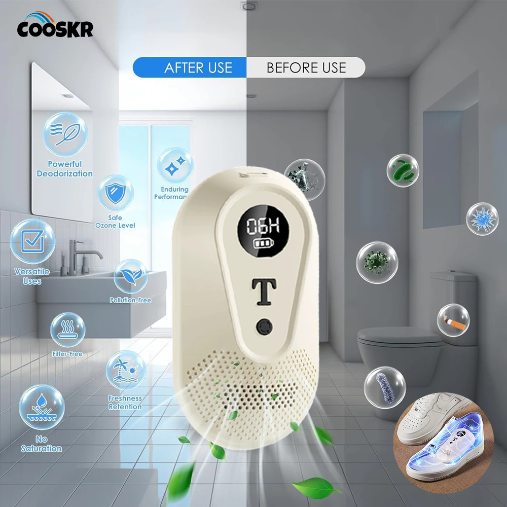 

Mini Air Purifier Ozone Refrigerator Odor Removal Machine Home Shoes Smelly Remover Rechargeable Odor Smoke Deodorizer Purifier