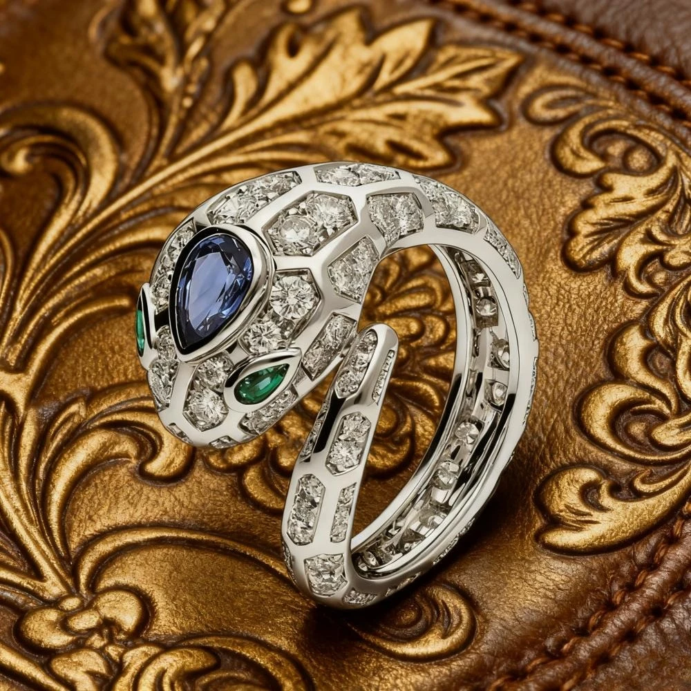 

2025 Trendy Jewelry 2025 Hand - crafted Snake Ring, High - end for Parties, Proposals, Birthdays & Valentine's Day