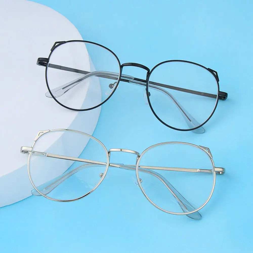 Cute Cat Ears Myopia Glasses Women Ultra Light Metal Frame Eye Protection Eyeglasses Computer Goggles Myopia Glasses -50~-600