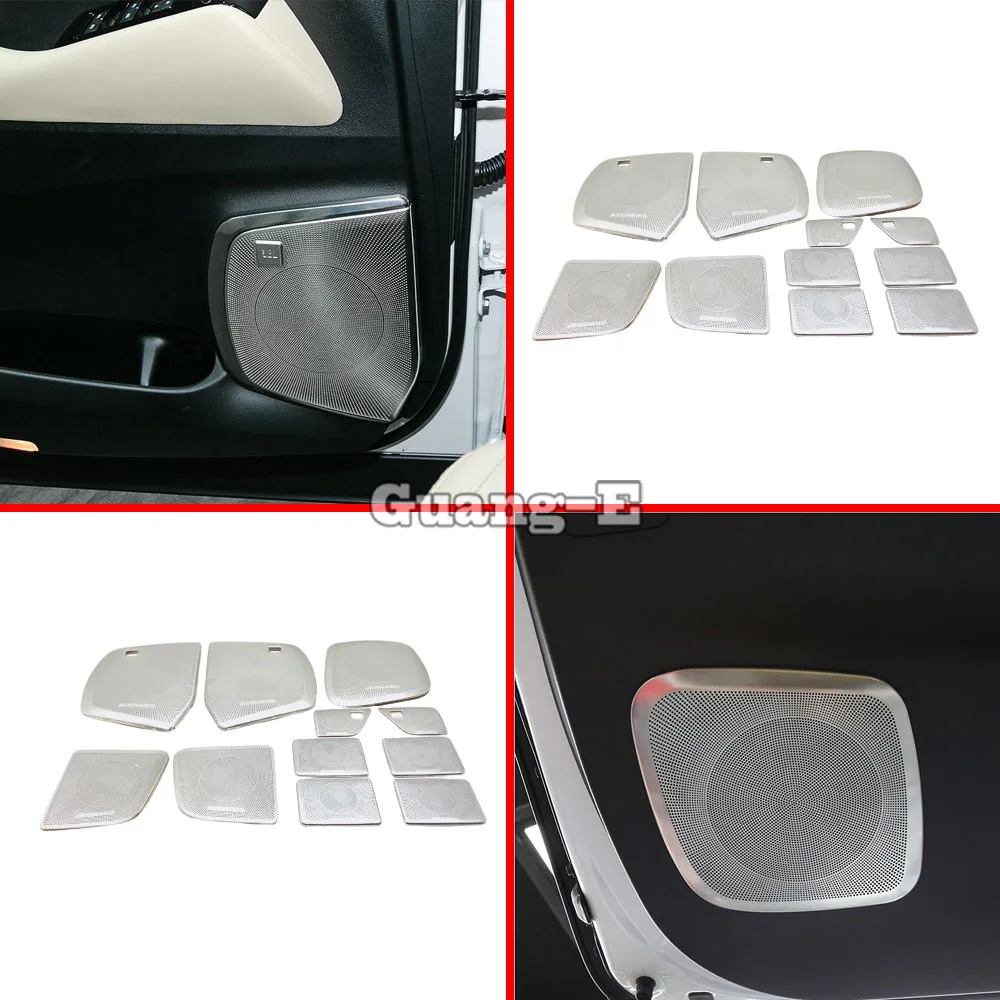 For Toyota Alphard Vellfire 2016 2017 2018 2019 2020 Steel Car Door Audio Speaker Cover Decoration Horn Interior Accessories