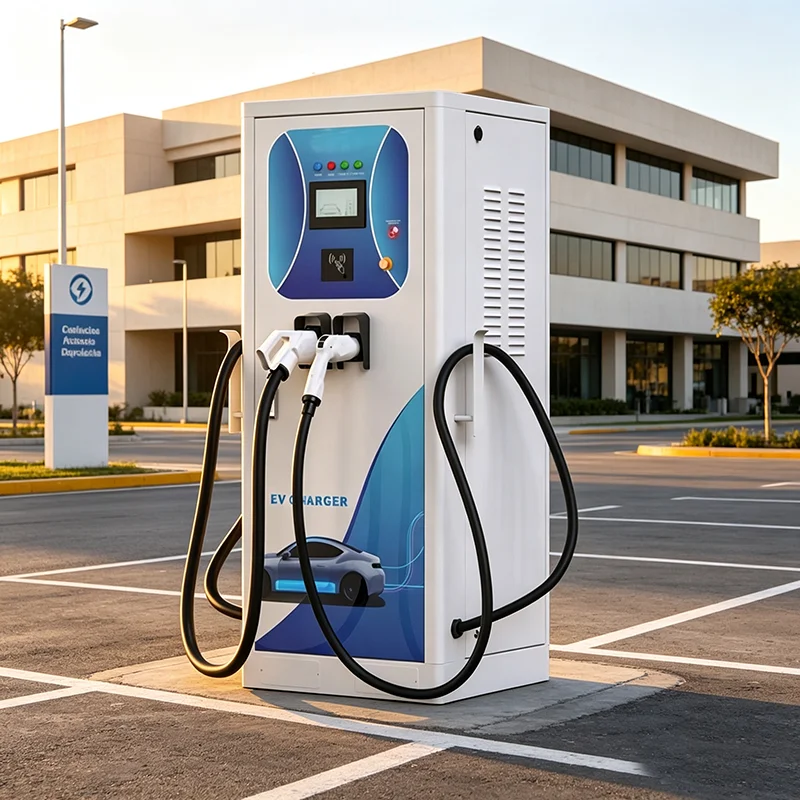 120kW NACS Compatible DC Fast Charging Station APP Management Outdoor Highway Rest Area EV Charger North America