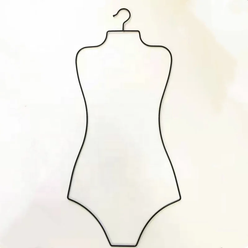 Beishite Swimsuit Hangers Female Bikini Usage Gold Metal Clothes Rack Swimwear Hanger in Body Shape