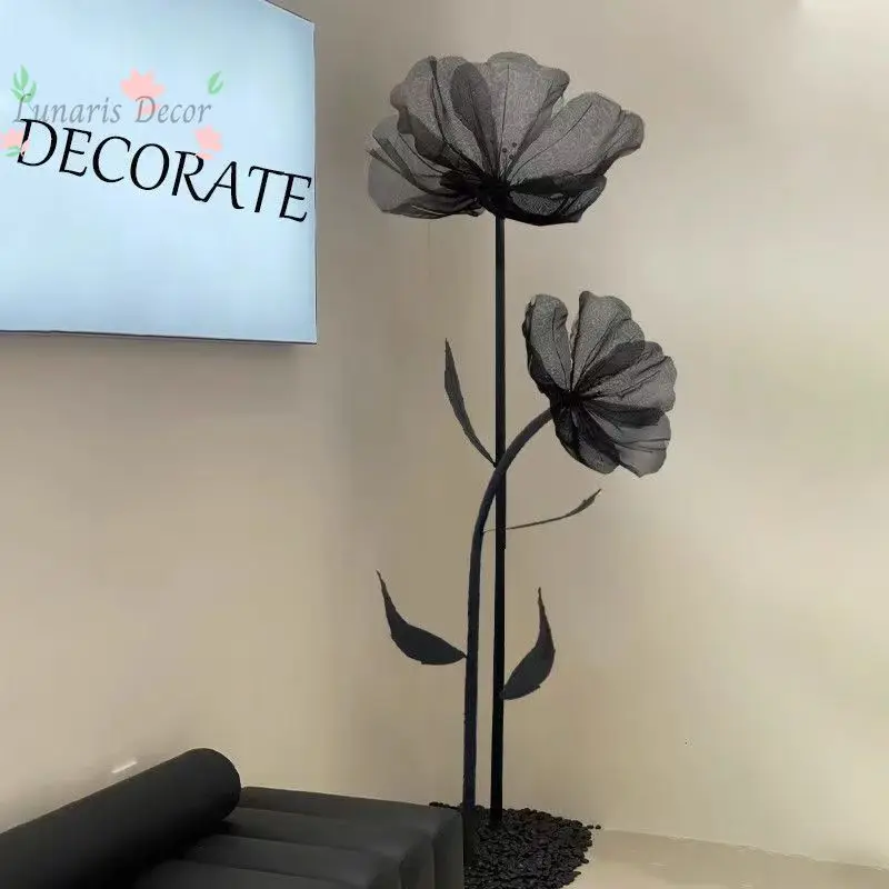 

Decorative poppy giant wedding props background wedding layout scene fake flower simulation flower road guide