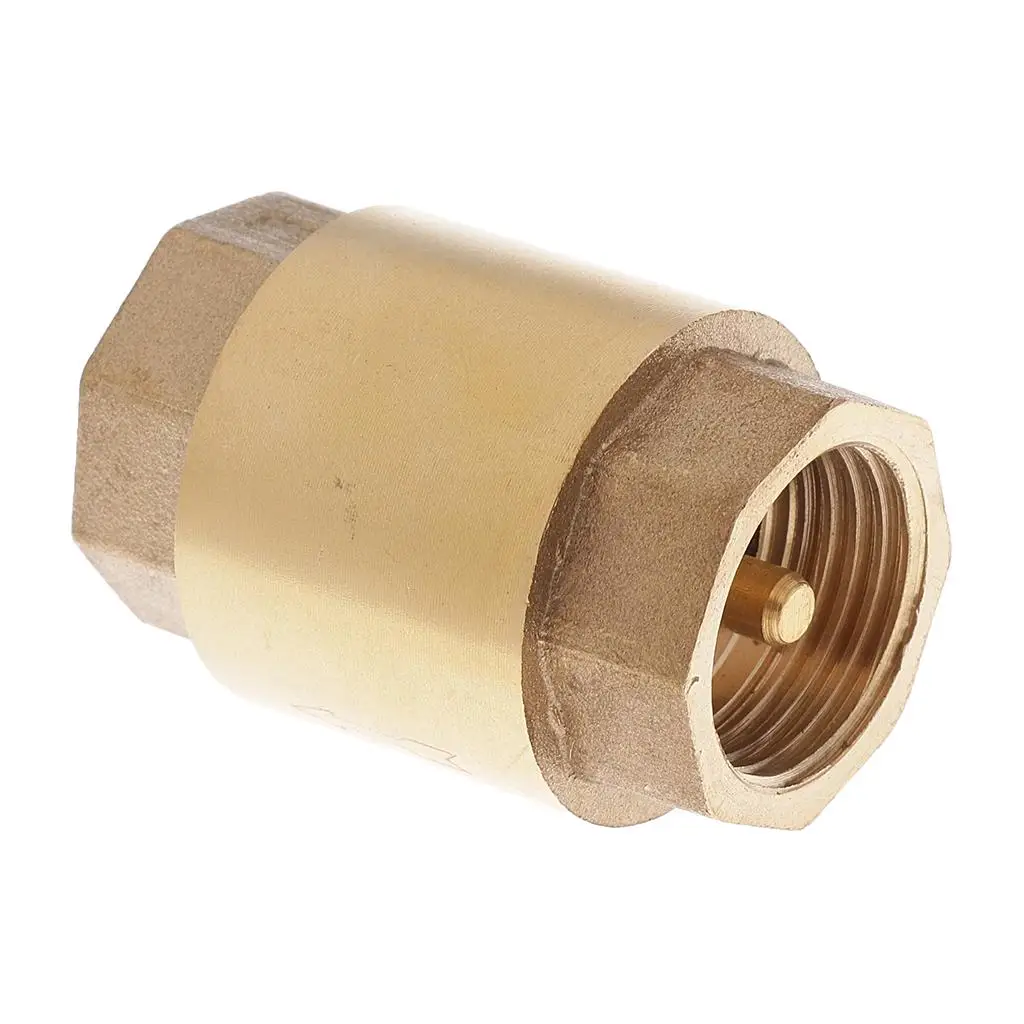 Vertical Brass Non Return Valve Spring Loaded One Way Check Valve for Plumbing Water Gas System