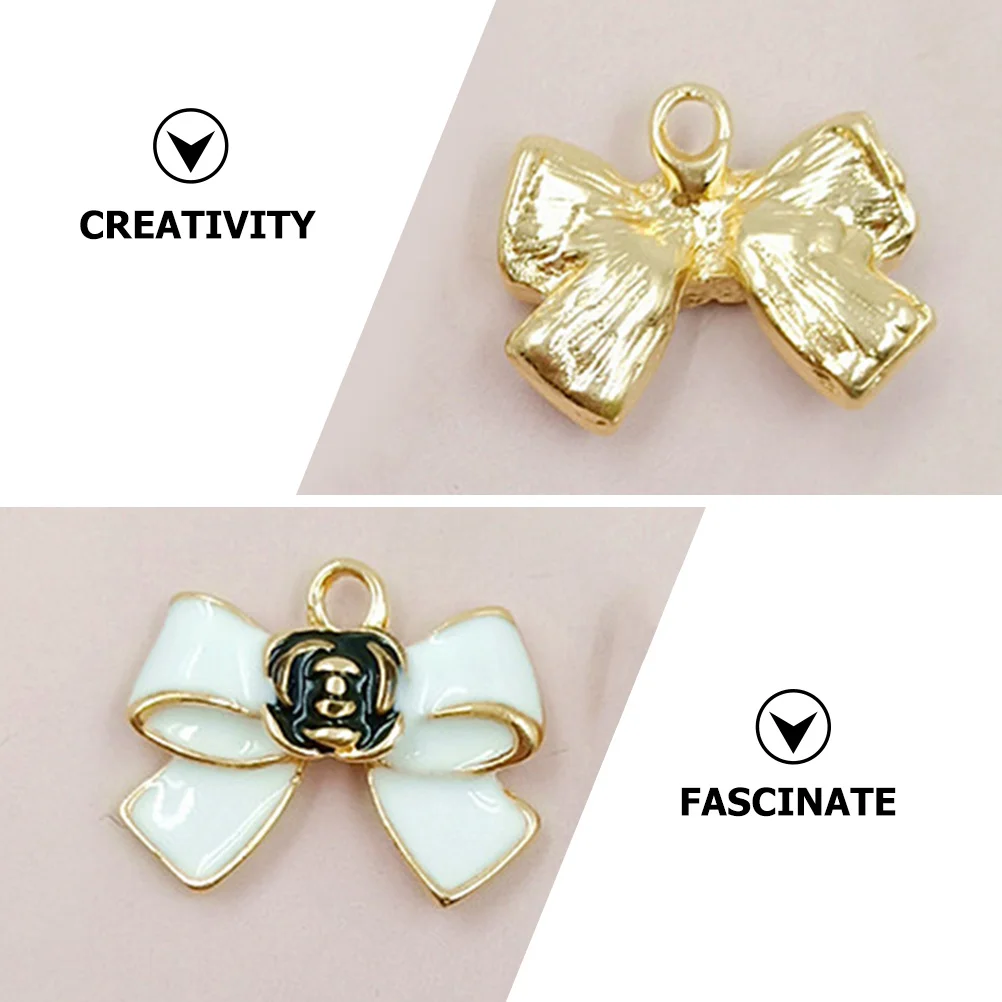 

20Pcs Bow Charms Alloy Pendants Creative DIY Jewelry Making Supplies Earrings Necklaces Bracelets Charms Keychain DIY Pendant