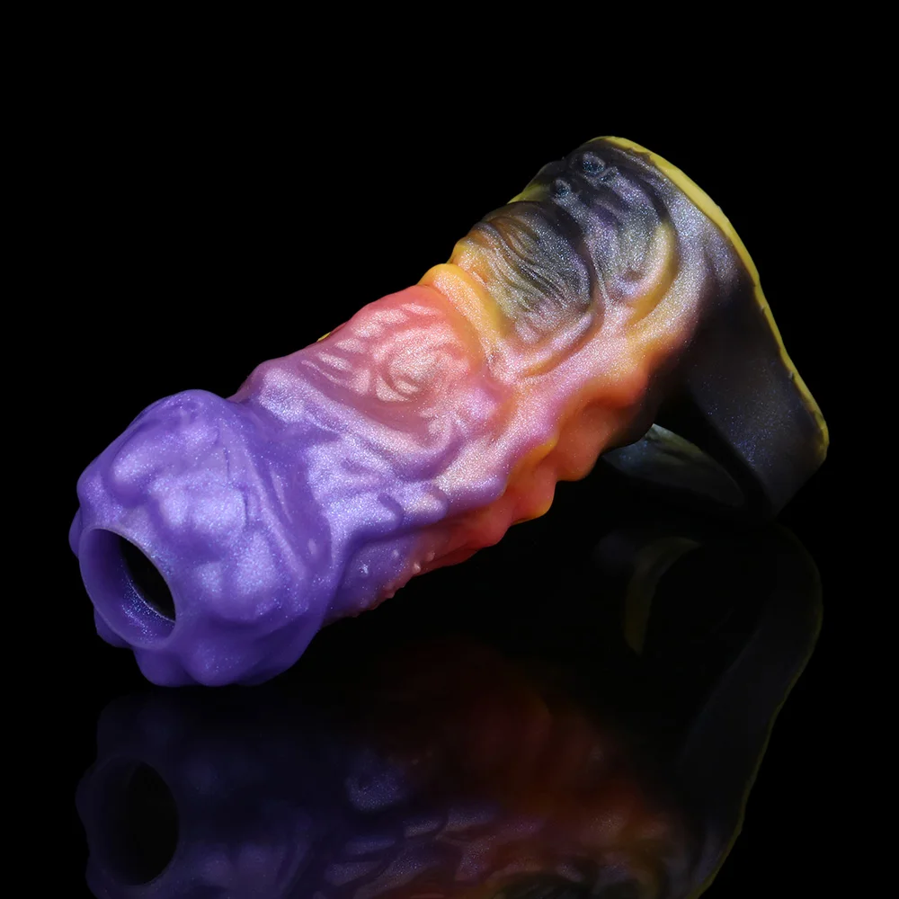 SHAZ Fantasy Alien Dildo Sleeve Dragon Penishülle Penisvergrößerung Sexspielzeug für Erwachsene für Männer Homosexuell 18+ нака finans