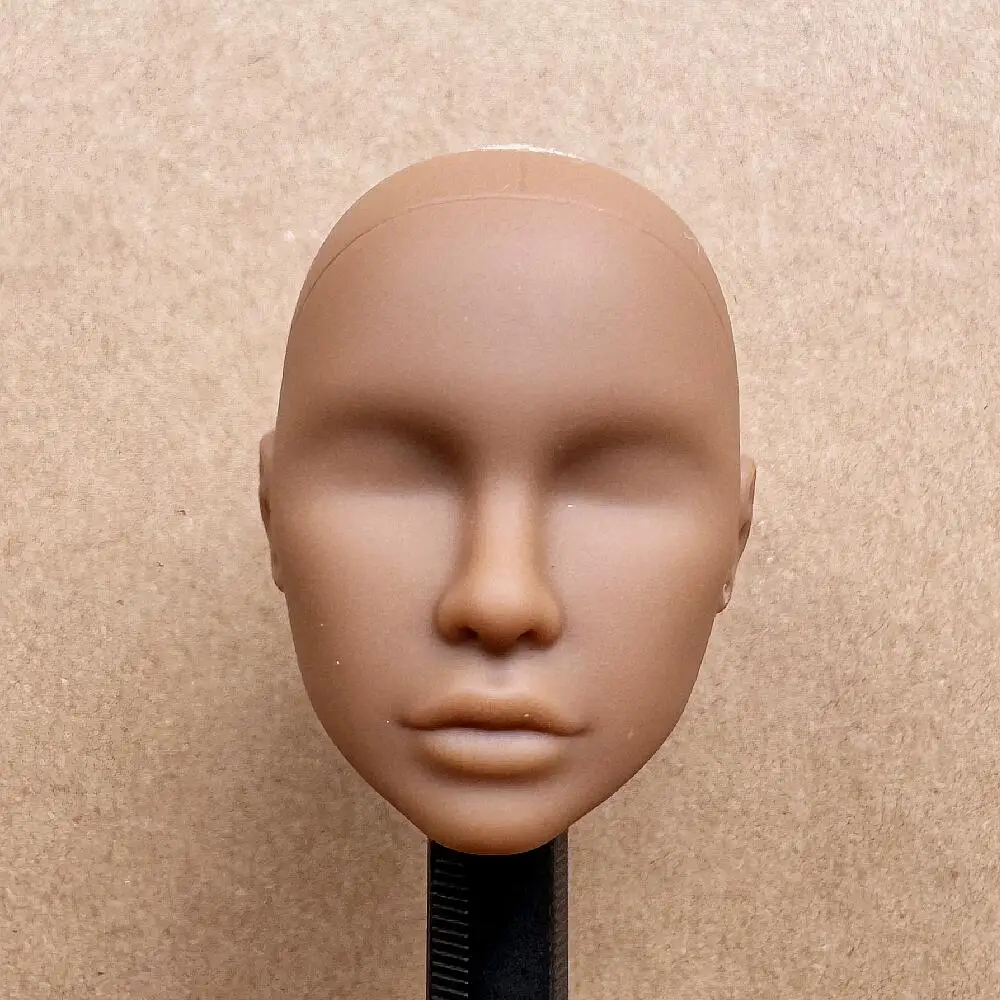 1/6 Maßstab Modellpuppenköpfe mit Maulwurfdetail, mehrfarbige Haaroptionen, braune, weiße, beige Hauttöne für Puppenbau-Sammlerstücke – Detail 2