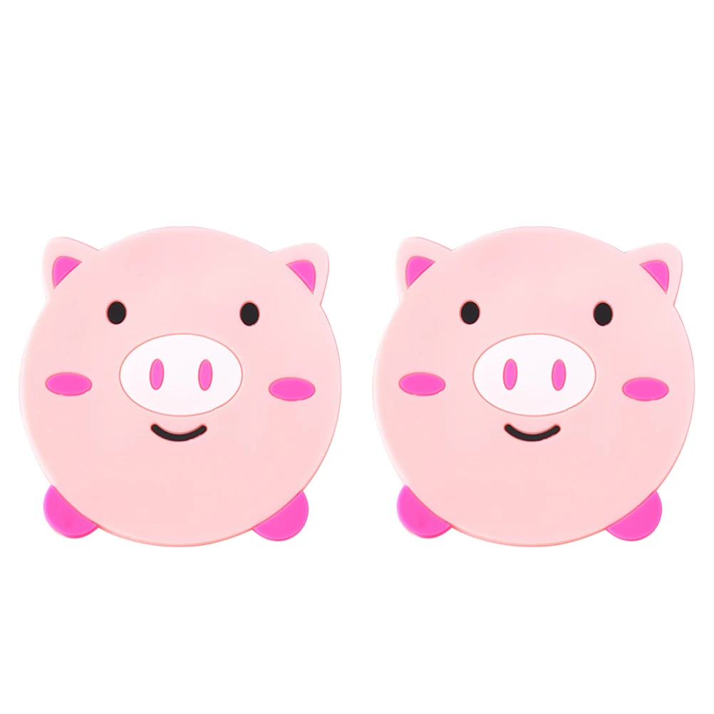 

10 Pcs Animal-shaped Coasters for Tea Pig Cartoon Creative Pvc Drinks Pattern Non-slip