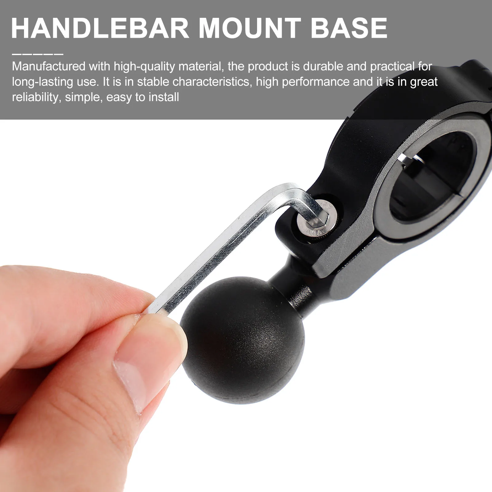 

1 Set Aluminum Alloy Ball Head Handlebar Mount Base For Motorcycle Scooter Atv Phone Holder Camera Holder Spherical Adapter