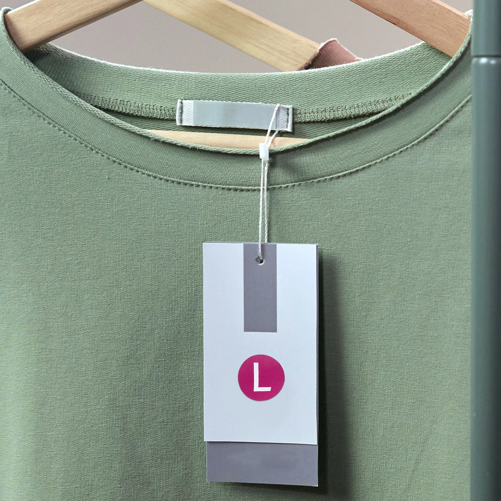 

7 Rolls Size Sticker Clothing Shirt Stickers Adhesive Labels Clothes Self-adhesive Portable