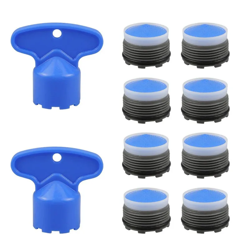 

16.5-24mm Male Thread Water Saving Tap Aerator With Wrench Built-in Bubbler Filter Bathroom Kitchen Basin Replacement Fitting