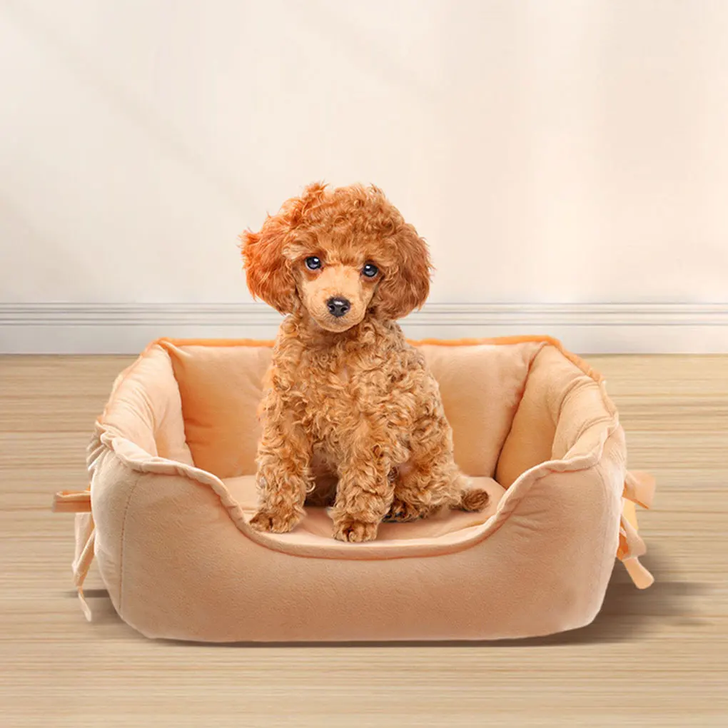 

Provide Dog Comfy Haven Raised Rim Pet Bed With Soft Waterproof Bottom Polyester Dog Kennel