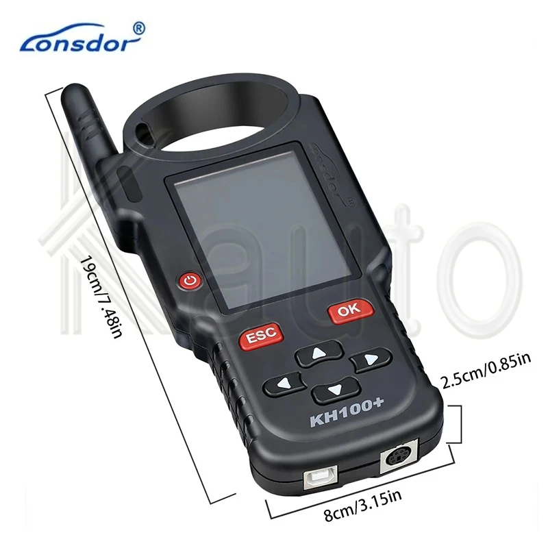 LONSDOR KH100+ Smart Car Key Programmer Latest Handheld Device Update Version of KH100 Auto Remote Key Tool Generate for Toyota