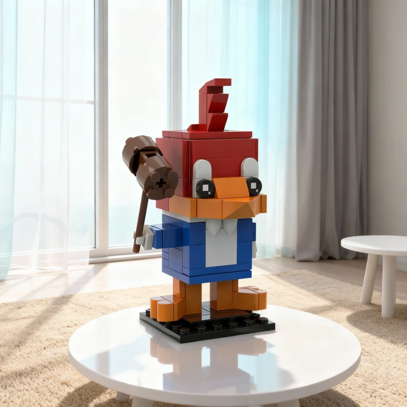 

108pcs MOC Woody Woodpecker Brickheadz Model Building Blocks Construction Christmas Gifts Creative DIY Idea Toy Brick Education