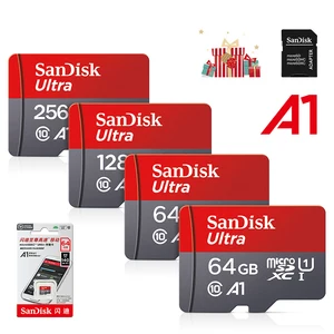 بطاقة SanDisk Ultra A1 Micro SD 128 جيجابايت من الفئة 10 بطاقة ذاكرة فلاش TF 128 جيجابايت قرص ذاكرة 128 جيجابايت لسامرتفون + محول SD أعلى 8 بيع روبوت الهاتف الخليوي - No2