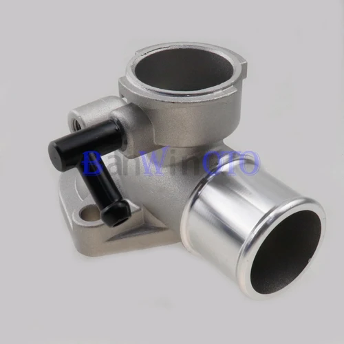 Imagen 2 del producto 25560-4X110 cubierta de carcasa de termostato de aluminio para coche salida de bomba de agua refrigerante de motor apto para Hyundai Terracan 2001-2006 255604 X11