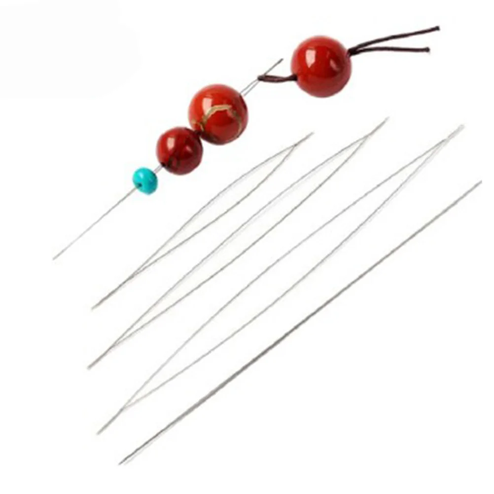 

10Pcs Beading Needles Kit Long Fine Metal Threaders for Jewelry Making Sewing Crafts Accessories Bead Threader Stitching Needle