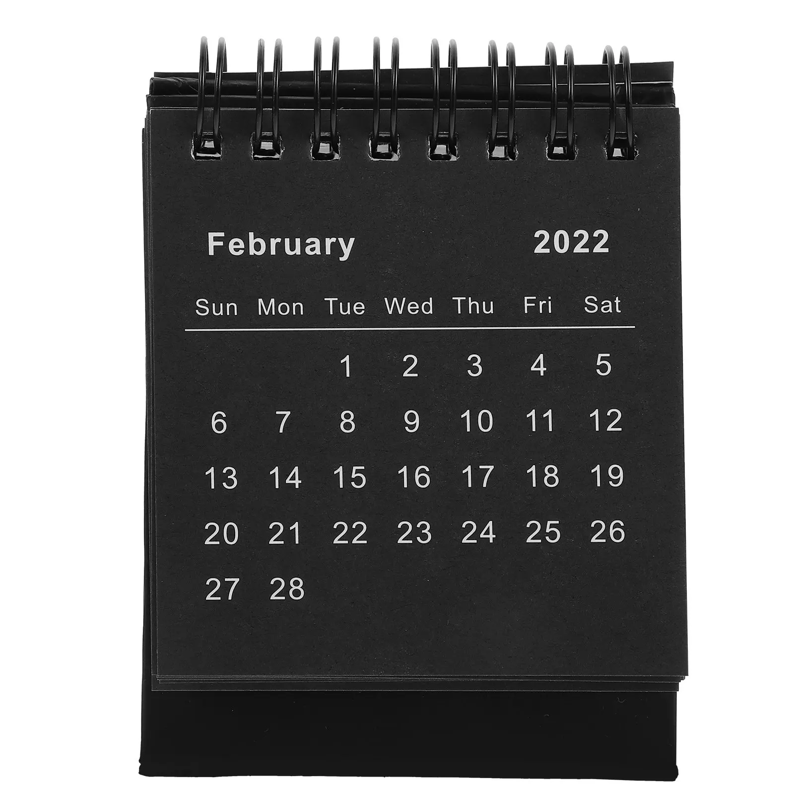 

1Pcs 2022 Desk Calendar Premium Thick Paper Twin-Wire Bound Foldable Base Office Home Classroom Decor Stylish Schedule Planner