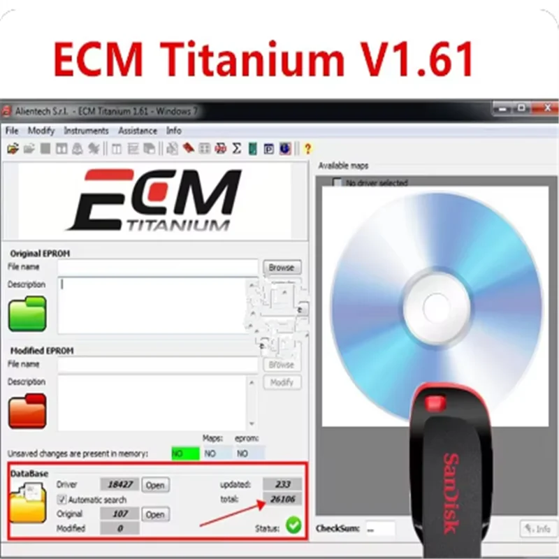 

2024 Hot new ECM TITANIUM 1.61 With 26000 + Driver ECM 18259+ Drivers for ecu tool Send link automotive software windows 10