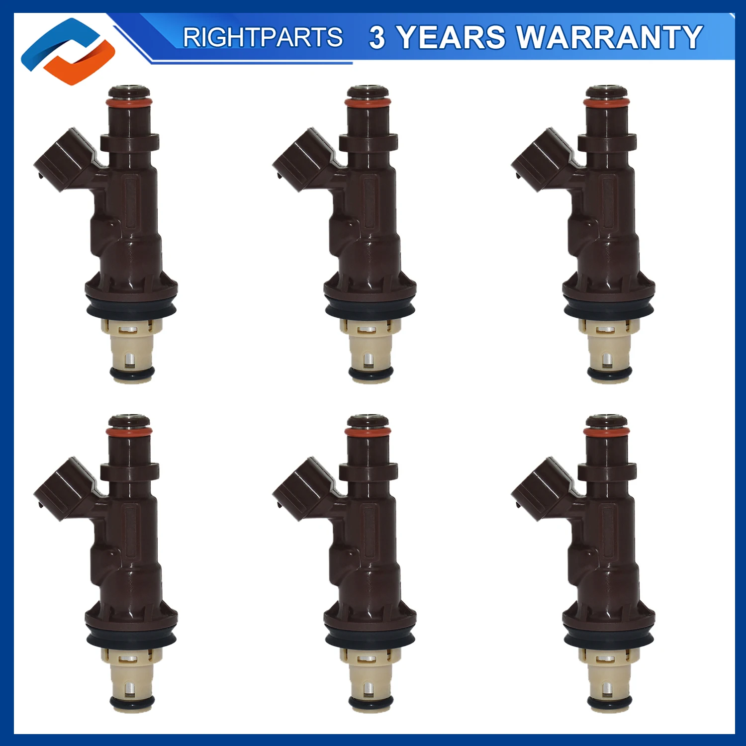 New 6x 23250-62040 Fuel Injector For Toyota Tacoma Tundra 4runner 3.4L 1999 2000 2001 2002 2003 2004 FJ585 217-2933 23209-62040