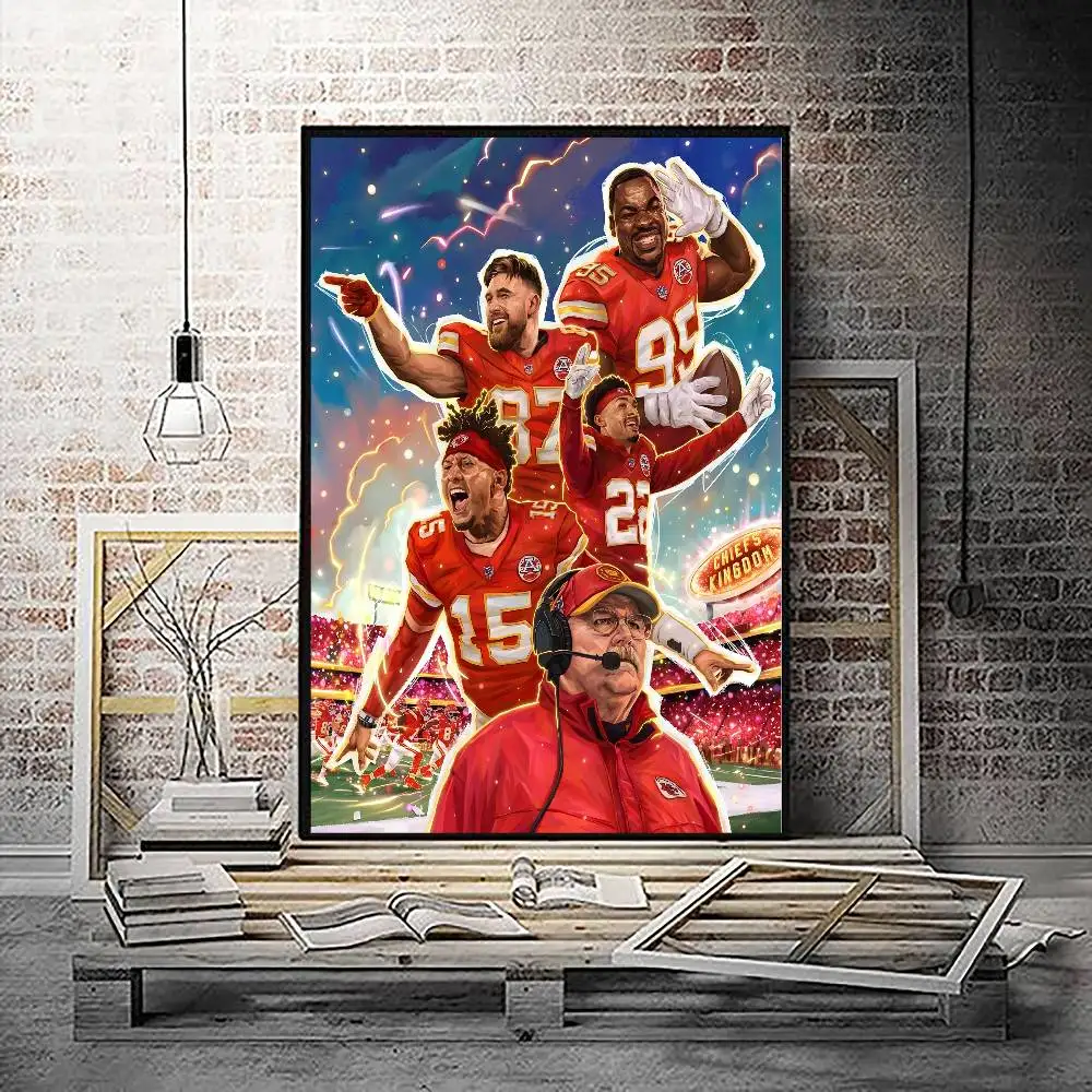 K-Kansas C-City C-Chiefs ملصقات الفيلم الكلاسيكي غرفة عتيقة مقهى ديكور الشمال ديكور المنزل #5
