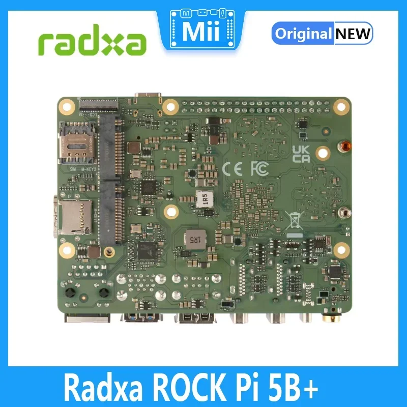 ROCK Pi 5B+ Board RK3588 8 Cores CPU With 8GB/16GB/32GB Ram Support 8K HDMI WiFi6 New