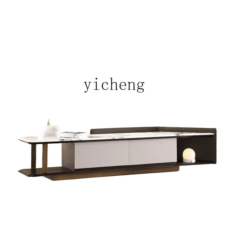 

ZF Marble TV Cabinet High-Grade Modern Minimalist Italian Minimalist Luxury Floor Cabinet