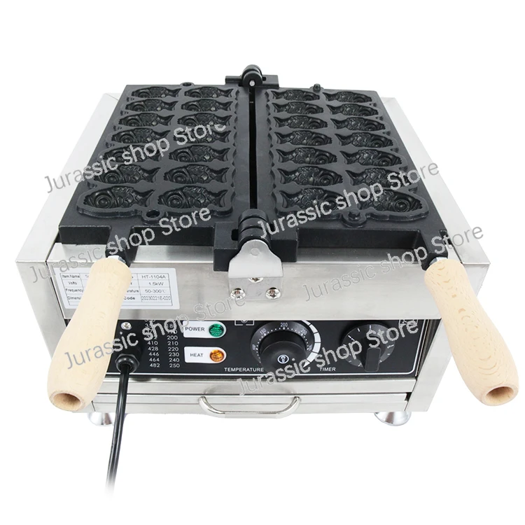 

Electric Mini Fish Waffle Cone Maker Small Taiyaki Machine Baker Japanese Fish Shaped Waffle Cake Mold Making Pan Equipement